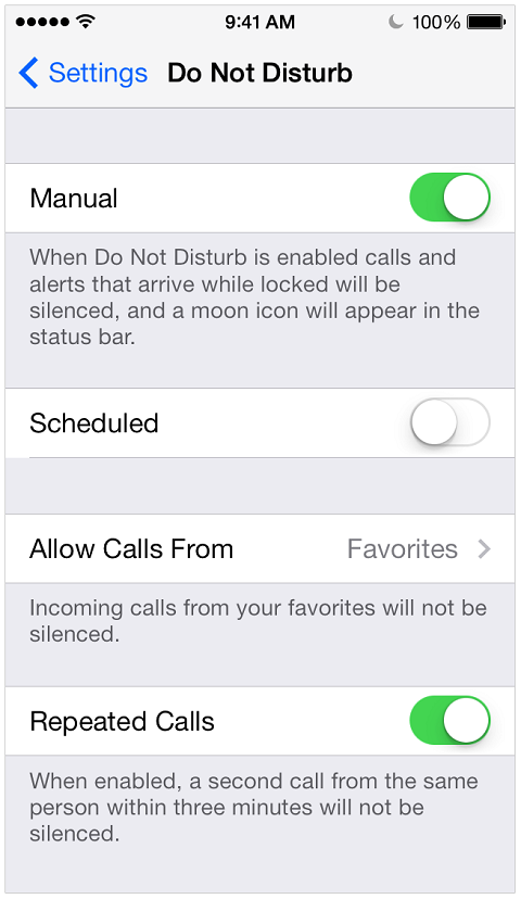 L'impostazione Non disturbare dell'iPhone ti consente di bloccare i testi.