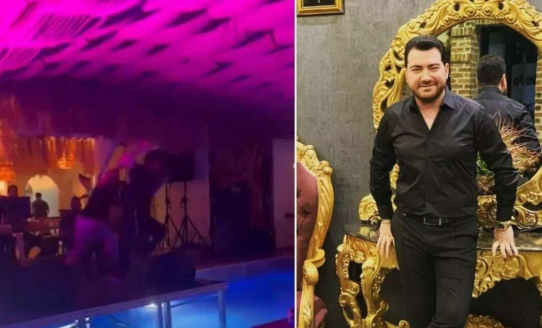 Il cantante turco Murat Kurşun è caduto in piscina mentre il suo fan correva sul palco!