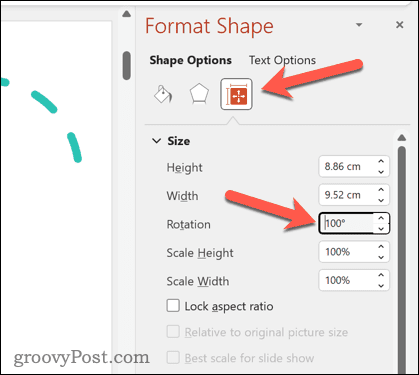 Forme rotanti in PowerPoint