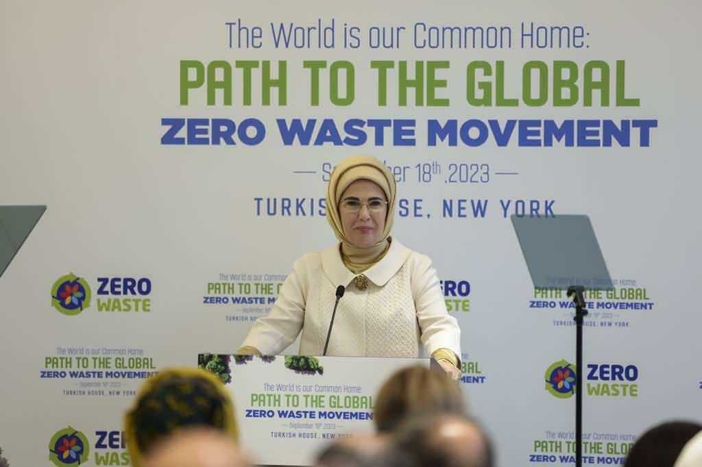 Emine Erdoğan Verso un programma di condivisione sui social media del Movimento Globale Rifiuti Zero