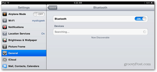 Collega una tastiera Bluetooth a iPad