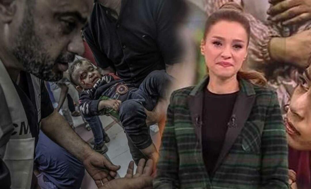 La presentatrice Cansın Helvacı non ha potuto trattenere le lacrime mentre riportava la notizia del massacro a Gaza!