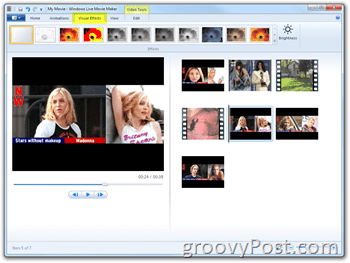 Microsoft Windows Live Movie Maker - How-To Home Movies Madonna