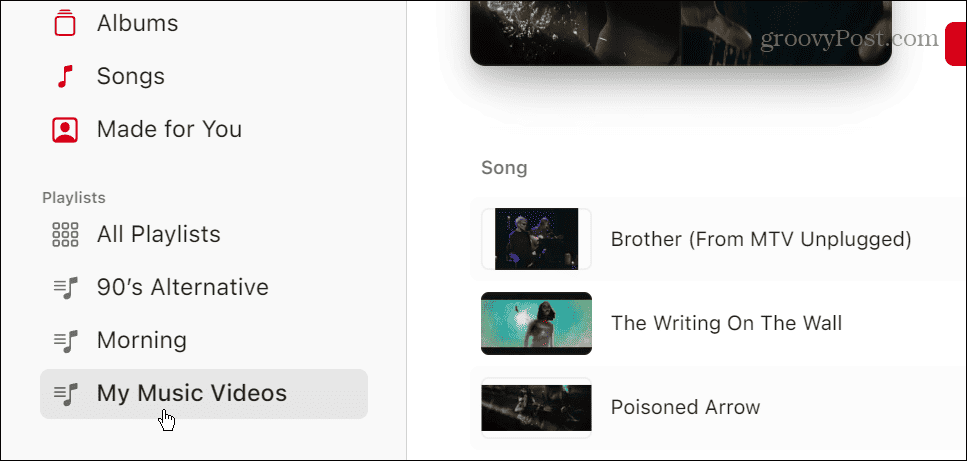 Playlist video su Apple Music