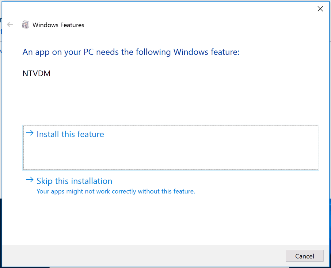 Come abilitare il supporto dell'applicazione a 16 bit in Windows 10