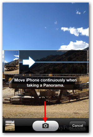 Scatta foto panoramiche per iPhone iOS - Fotocamera panoramica