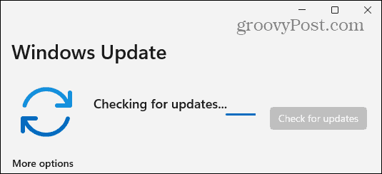 Windows-11 verifica la disponibilità di aggiornamenti