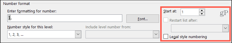 Altre impostazioni per il formato dei numeri