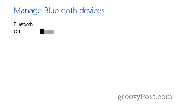 Bluetooth disattivato