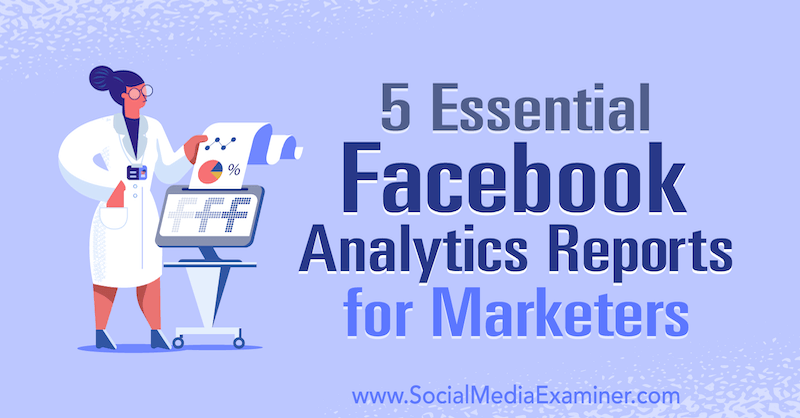 5 rapporti essenziali di analisi di Facebook per i professionisti del marketing di Mariia Bocheva su Social Media Examiner.
