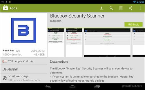 Bluebox Security Scanner verifica se il tuo Android è corretto per l'exploit "Chiave principale"