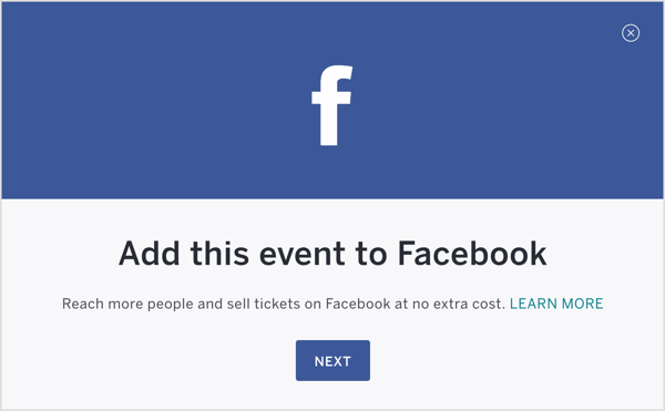 Una volta impostato il tuo evento Eventbrite, pubblicalo e aggiungilo a Facebook.