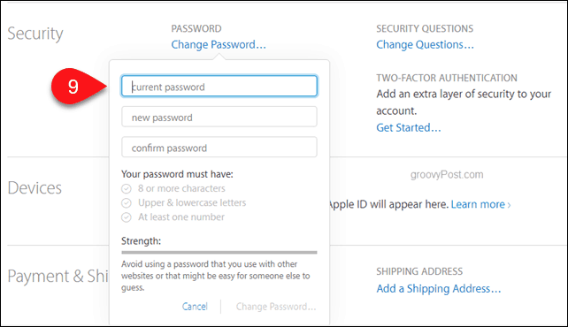 Come reimpostare la password Apple iCloud - 9