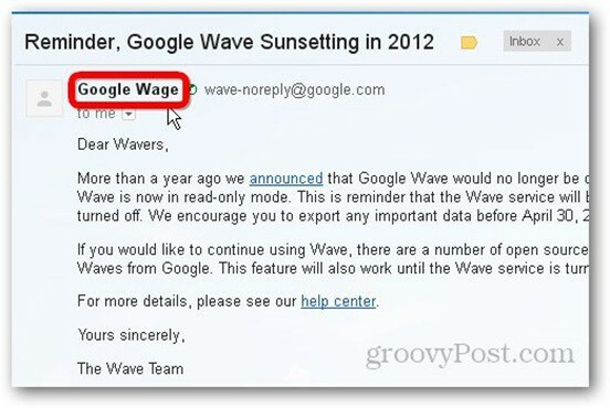Google Wave Waving Arrivederci il 30 aprile