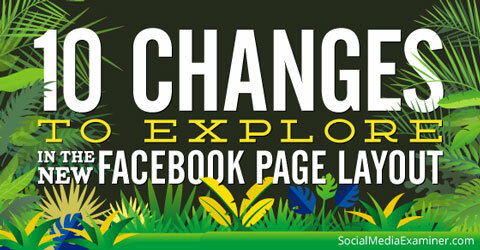 nuove modifiche al layout di Facebook