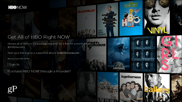 HBO Now App Xbox