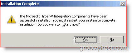 Installa Hyper-V Integration Services