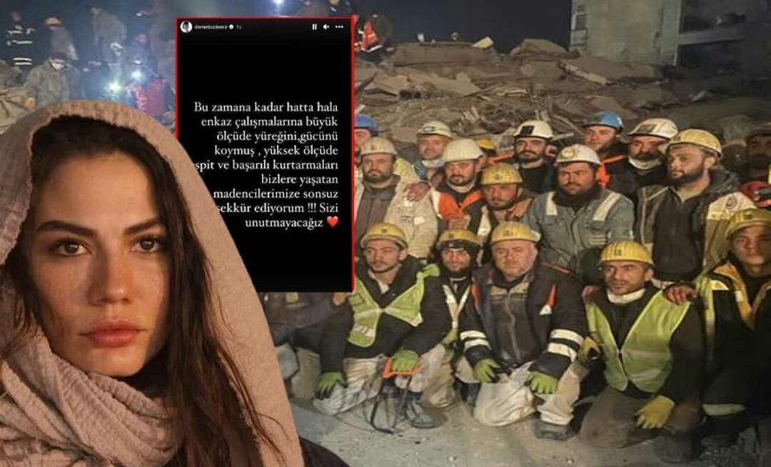 Demet Özdemir ha ringraziato i minatori che hanno lavorato per il terremoto! "Non ti dimenticheremo"