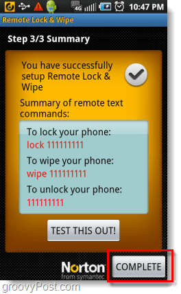 cancella il tuo telefono Android utilizzando un messaggio di testo