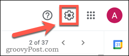 Icona delle impostazioni di Gmail