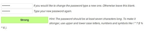 aggiunta di una nuova password