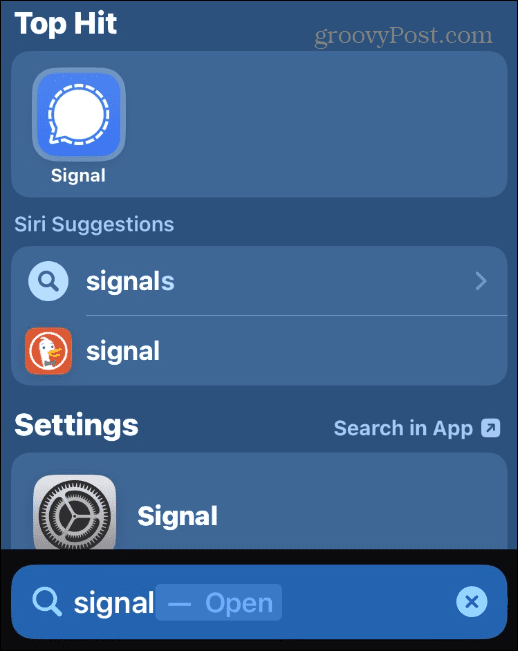 Rimuovi il pulsante di ricerca nella schermata principale di iPhone