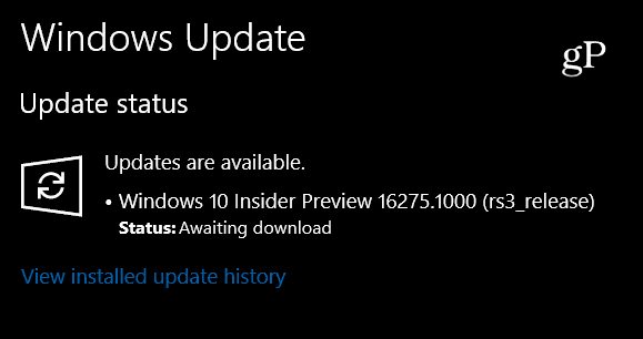 Microsoft lancia oggi Windows 10 Insider Build 16275