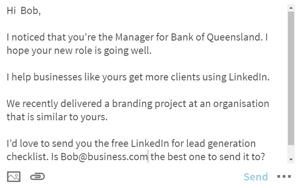 Crea script che personalizzi quando invii messaggi a collegamenti LinkedIn rilevanti.