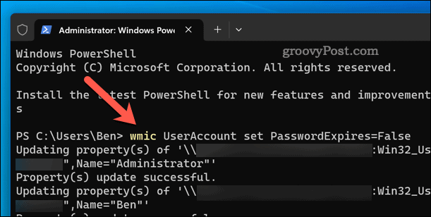 Imposta la scadenza della password per tutti gli account locali su Windows 11