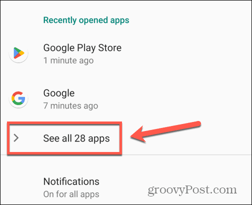 Android vedi tutte le app