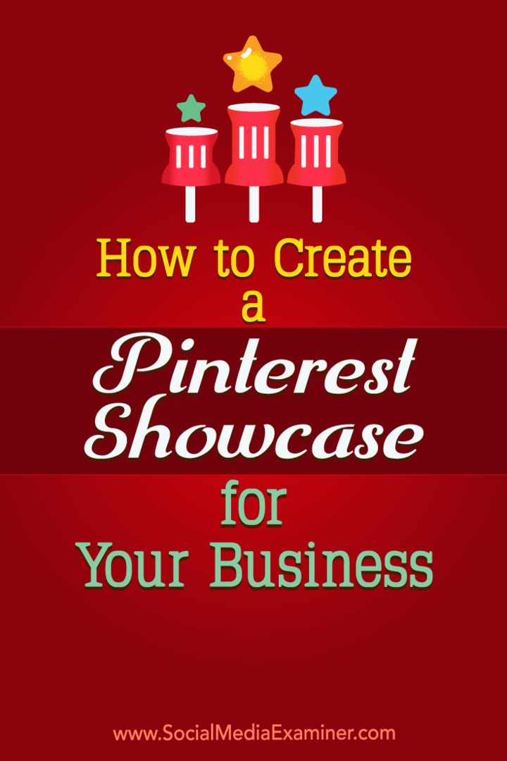 Come creare una vetrina Pinterest per la tua attività: Social Media Examiner