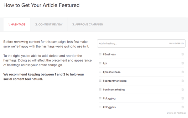 MissingLettr crea automaticamente una campagna Twitter per ogni nuovo post sul blog che pubblichi.