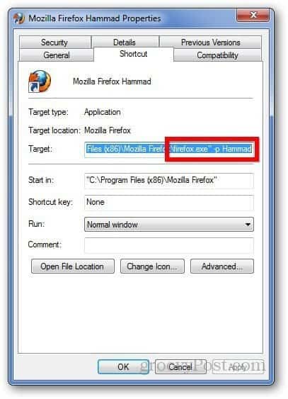 Profili Firefox 7