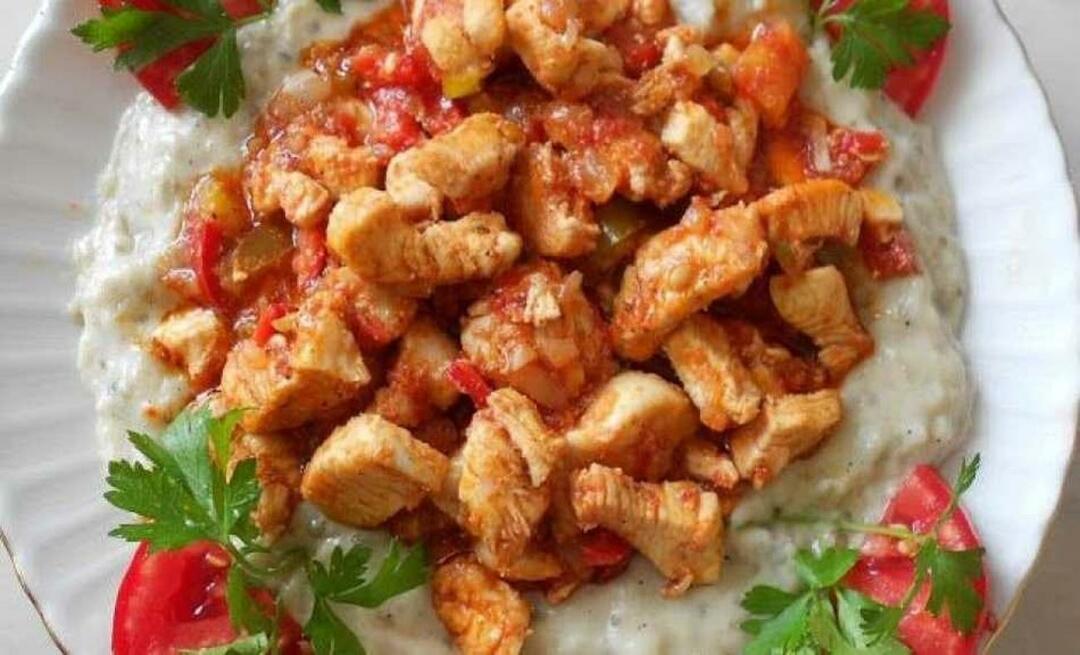 Come preparare un fantastico pollo hünkar betti? Gli piaceva l'hunkar con il pollo, era perfetto