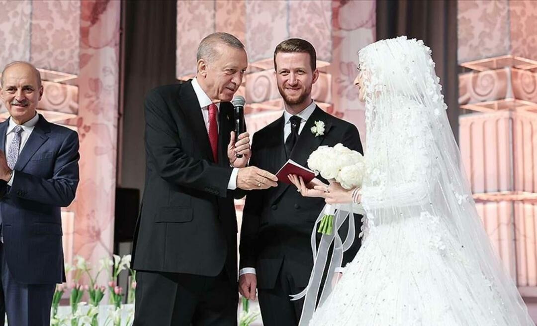 Il presidente Recep Tayyip Erdoğan è stato testimone del matrimonio di suo nipote!