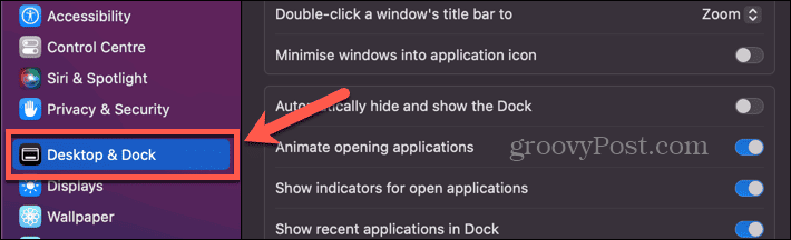 desktop mac e menu dock