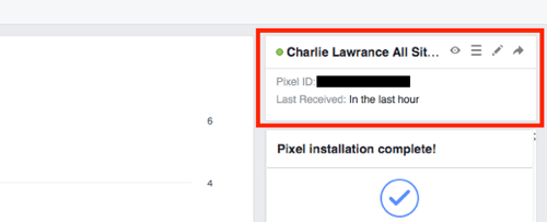 Trova il tuo ID pixel nel tuo Facebook Ads Manager.