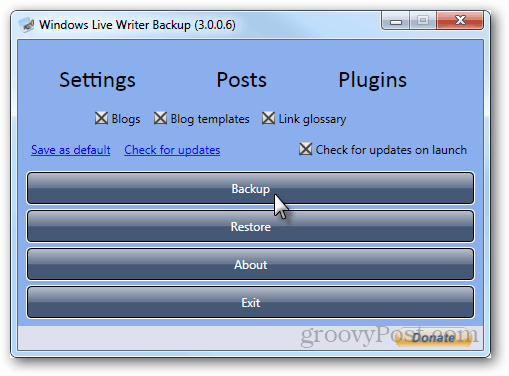 migrazione del tema di Windows Live Writer