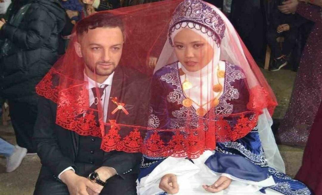 Una sposa è arrivata a Denizli dall'Indonesia per il giovane turco che ha incontrato sui social media
