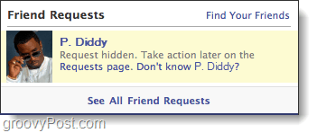 richiesta di amicizia nascosta facebook