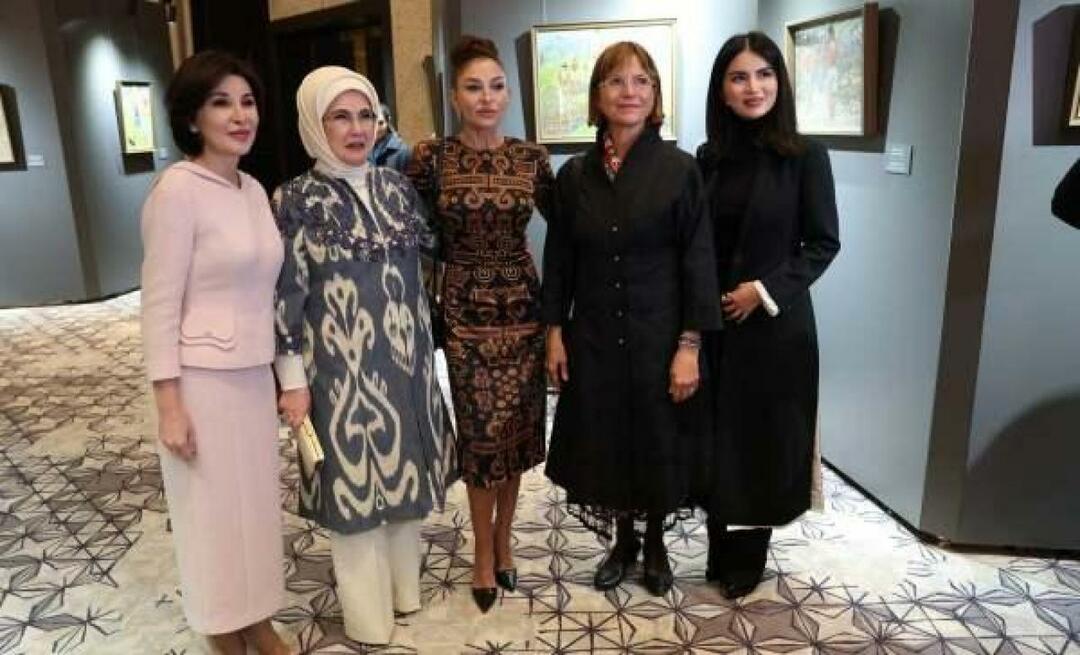 La visita di Emine Erdogan a Samarcanda! Ho visitato la mostra Colors of Uzbekistan