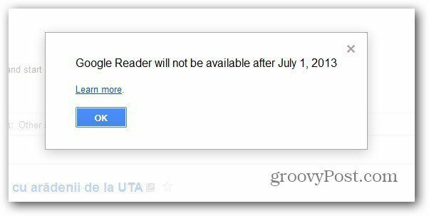 Google Reader si chiuderà a luglio: esporta i dati del tuo feed