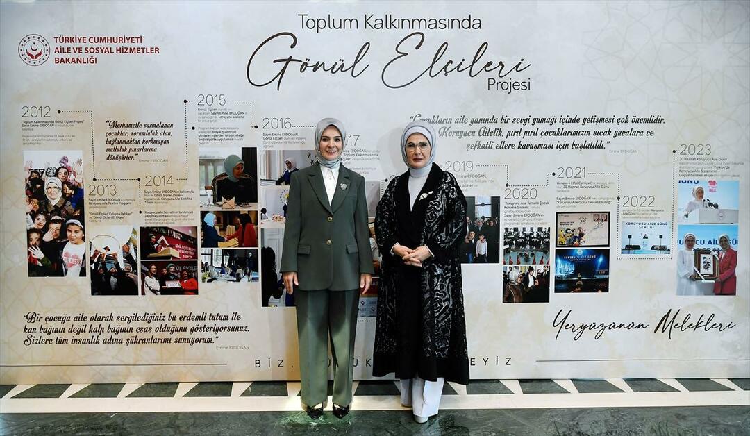 Emine Erdoğan è agli Ambasciatori Volontari nel Programma di Sviluppo Comunitario!