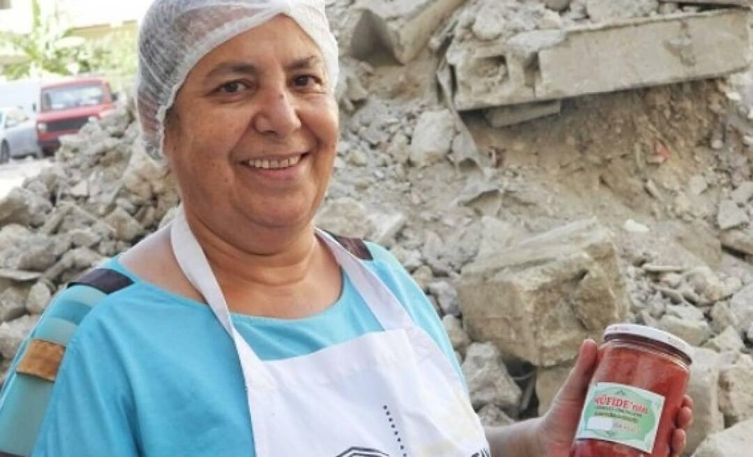Continua la sua produzione nonostante le macerie dopo il terremoto! I prodotti di Müfide Yılmaz hanno suscitato speranze