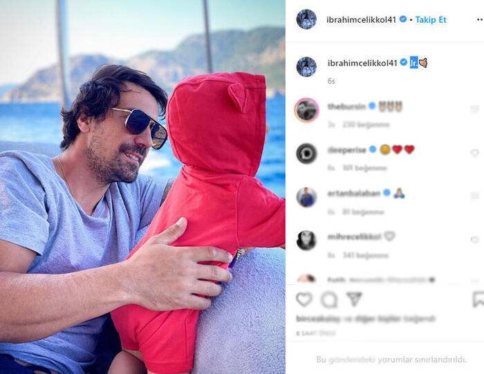 L'attore İbrahim Çelikkol ha posato con suo figlio Ali: Poca pace ...