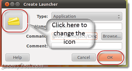 creare launcher in Ubuntu