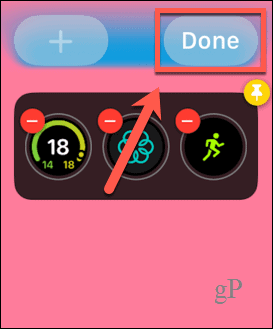 widget di Apple Watch fatti