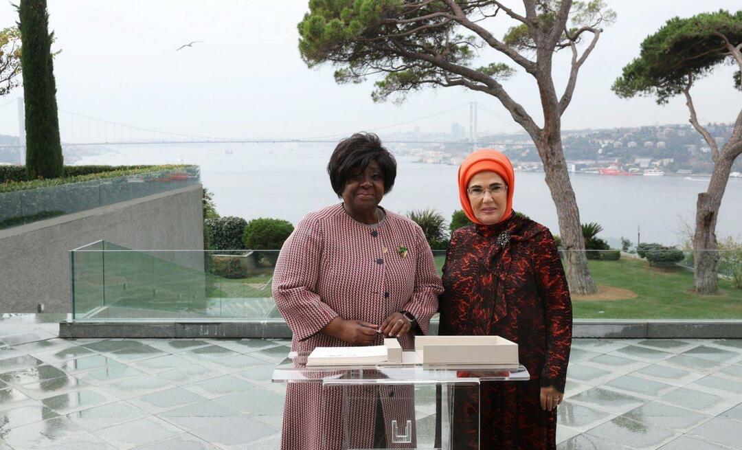 La First Lady Erdoğan ha incontrato la moglie del Presidente della Repubblica del Mozambico!