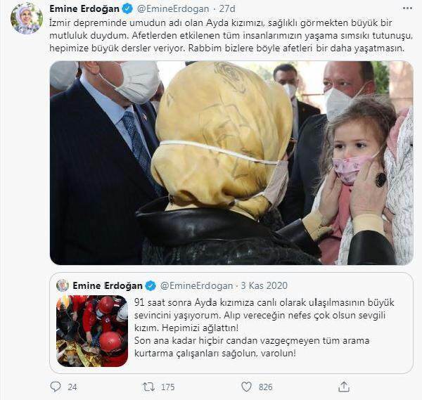 Condivisione di "Ayda" della First Lady Erdoğan!