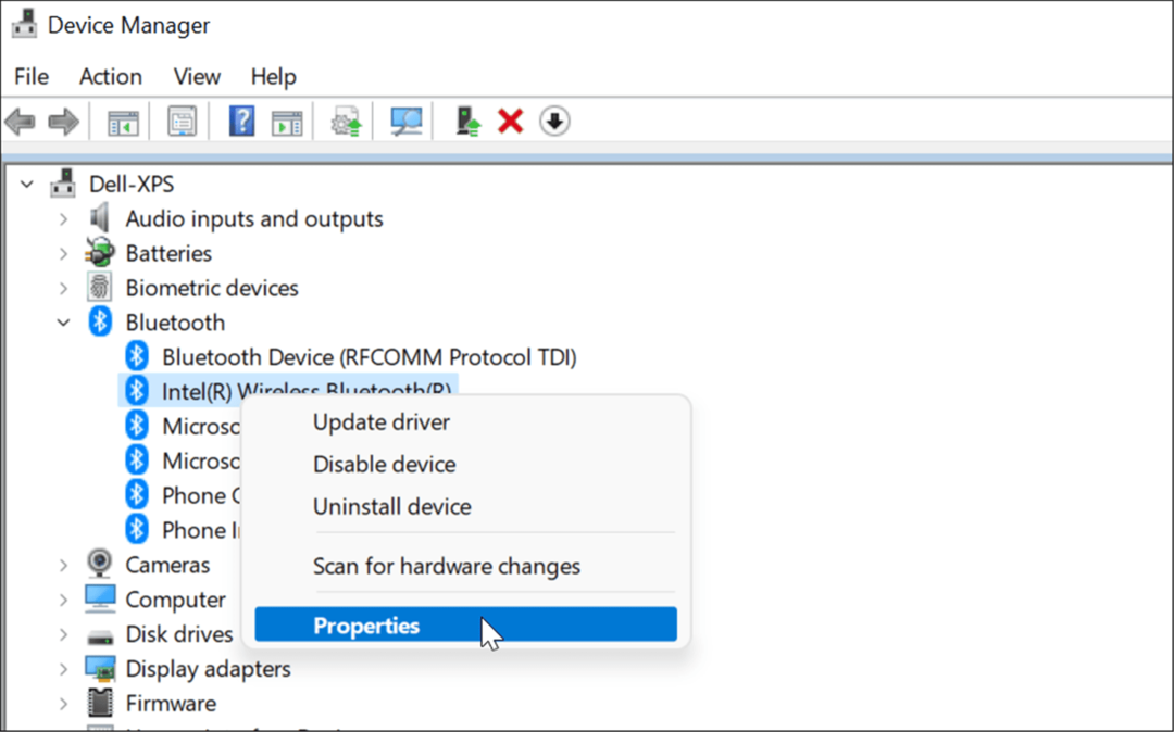 gestione dispositivi bluetooth windows 11